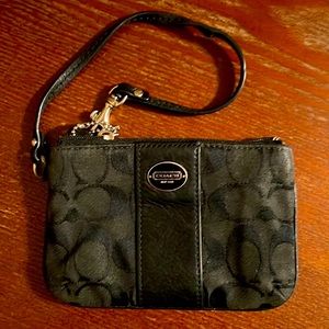 Coach Black Wristlet